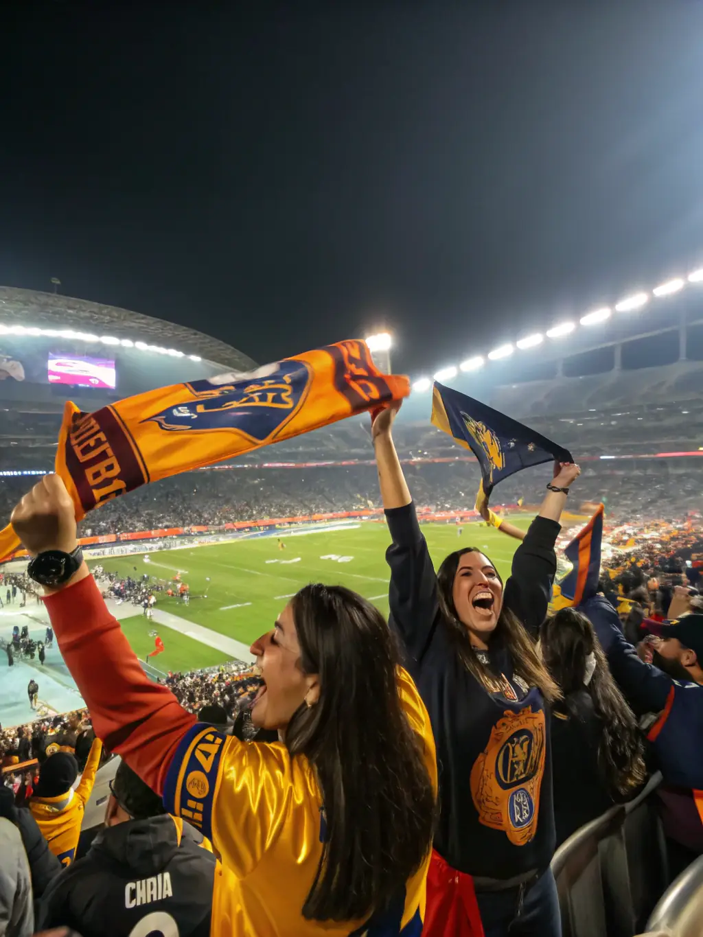 CSESC members enjoying a live sports game together, showcasing team spirit and camaraderie.